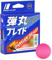 Плетёный шнур Major Craft Dangan Braid X8 150м. 0.5PE PINK