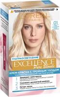 L'Oreal Paris Excellence стойкая крем-краска для волос, 01 суперосветляющий русый натуральный, 270 мл