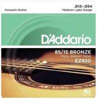 Струны для гитары D'ADDARIO EZ920