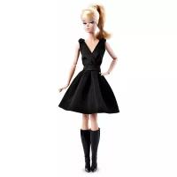 Кукла Barbie Классическое черное платье Блондинка, 29 см, DKN07