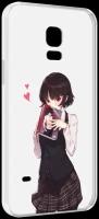 Чехол MyPads Persona 5 - Makoto Niijima для Samsung Galaxy S5 mini задняя-панель-накладка-бампер