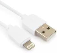 Кабель USB2.0 Am Lightning Гарнизон GCC-USB2-AP2-1M-W, белый - 1 метр