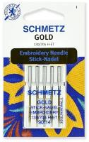 Иглы Schmetz, для для вышивки Gold, титаниум №90