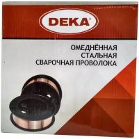 Сварочная проволока омедненная стальная (Св-08Г2С) DEKA ER70S-6 1.2мм 5кг