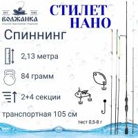 Спиннинг Волжанка НаноСтилет, 2.13м, 0.5-8г