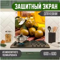 Защитный экран для кухни 600 х 600 х 3 мм 