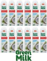 Растительный напиток Green Milk Professional Coconut (Грин милк, Кокосовый, на соевой основе) 1 литр - 12 штук