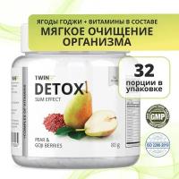 1WIN Detox Slim Effect / Напиток дренажный Детокс Слим Эффект с Ягодами Годжи. Вкус Груша, 32 порции для снижения веса и избавления от отеков