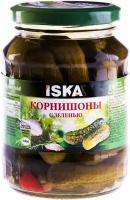 Корнишоны Iska с зеленью маринованные, 340г