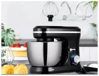 Планетарный миксер KITCHEN MASTER STAND MIXER. Кухонная машина с ручной чашей, тестомес для дома, 5 режимов работы. SOKANY SK-271