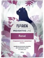 Сухой корм FLORIDA для кошек профилактическая линия, Preventive Line renal, поддержание здоровья почек, с курицей и фитокомпозицией, 500 грамм