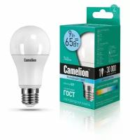 Эл. лампа светодиодная 9Вт LED9-A60/845/E27 (9W=65Вт 740Lm) Camelion