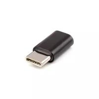 Переходник/адаптер Atcom MicroUSB - USB Type-C (АТ8101), черный