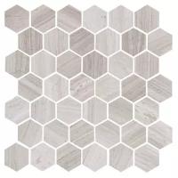 Travertino Silver POL Hexagone 48x48x6 - Мозаика из натурального камня (10 шт)