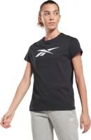 Футболка Reebok TE GRAPHIC TEE - VECTOR, размер S, черный, белый