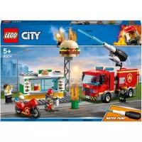 Конструктор LEGO City Fire 60214 Пожар в бургер-кафе