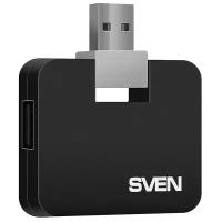 Концентратор USB 2.0 Sven HB-677 SV-017347 black, 4хUSB, без кабеля, блистер