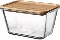 ИКЕА контейнер ИКЕА/365+, 15x21 см, прозрачный/коричневый