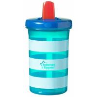 Стакан-поильник Super Sipper Tommee Tippee 300 мл 6мес бирюзовый в белую полоску 44402287-2