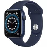 Умные часы Apple Watch Series 6 44 мм Aluminium Case GPS RU, синий/темный ультрамарин