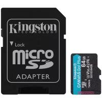 Карта памяти microSDXC Canvas Go Plus, 64 Гб, UHS-I, U3, V30, A2, с адаптером