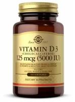 Vitamin D3 5000 IU 100 softgels D3 Solgar