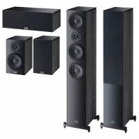 HECO Комплект Акустики 5.0 Heco Aurora Ebony Black (700+300+30)