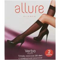 Женские гольфы ALLURE средние, капроновые, 20 den