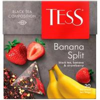 Чай черный Tess Banana split в пирамидках, банан, сафлор, 1 пак