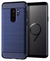 Чехол для Samsung Galaxy S9 Plus цвет Blue (синий), серия Carbon от Caseport
