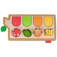 Интерактивная развивающая игрушка Fisher-Price Прятки со зверятами (GJW24), коричневый