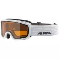 Очки горнолыжные ALPINA Scarabeo Jr. White Matt/Orange S2