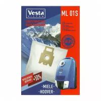 Vesta filter Синтетические пылесборники ML 01S, белый, 4 шт