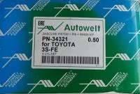 AUTOWELT PN34321 поршень 4ШТ С пальцами 0.50 TOYOTA 3SFE (без поршневых колец)