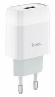 Зарядное устройство HOCO C72A Glorious один порт USB, 5V, 2.1A, белый