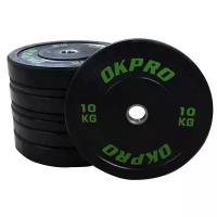 Диск бамперный резиновый 25 кг OKPRO OK2006-1