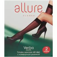 Женские гольфы ALLURE высокие, капроновые, 40 den