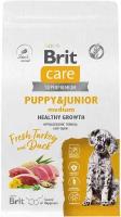 BRIT CARE DOG PUPPY & JUNIOR MEDIUM HEALTHY GROWTH для щенков средних пород с индейкой и уткой (3 кг)