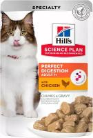 Hill's Science Plan Perfect Digestion пауч для кошек для поддержания здоровья пищеварения Курица