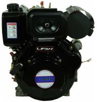 Двигатель дизельный Lifan Diesel 192FD 6A (V for generator) (12.5л. с, 499куб. см, конусный вал, ручной и электрический старт, катушка 6А)