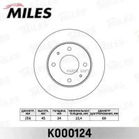 Диск Тормозной Передний Mitsubishi Galant 8804/Carisma 9506/ Volvo S40 9504 (Trw Df1443) K000124 Miles арт. K000124