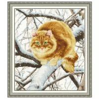 Золотое Руно Набор для вышивания Рыжий кот (К-010), 38 х 32.4 см