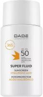 Солнцезащитный суперфлюид для лица BABE Laboratorios с защитой SPF-50, 50 мл