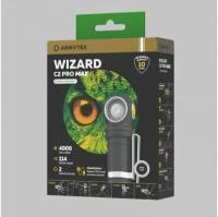 Фонарь налобный-мульти Armytek Wizard C2 Pro Max Magnet USB XHP70.2, 3720 lm, тёплый, до 113м, 110:150, 1x21700, IP68