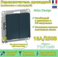 Переключатель Systeme Electric (schneider Electric) SCHNEIDER ELECTRIC ATLASDESIGN, сх.6/2, 10АХ, механизм, изумруд ATN000865