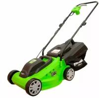 Газонокосилка Greenworks GLM1232 1200W 2502207 (33 см) электрическая