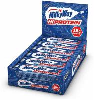 Milky Way Hi Protein шоколадные протеиновые батончики 50гр х 12шт