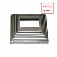 Кованый элемент Royal Kovka Основание балясин 90х110х28 мм под квадрат 60х40 мм металл 0.8 мм арт ОБ5246-13
