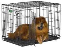 Клетка для собак, животных Dogland, с пластиковым поддоном, 76 х 48 х 56 см