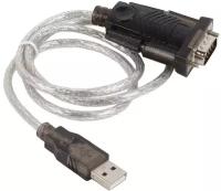 Кабель-переходник(Prolific PL2303HXD) USB Am to RS232 DB9 M, 1.8м, винты | ORIENT USS-101N18